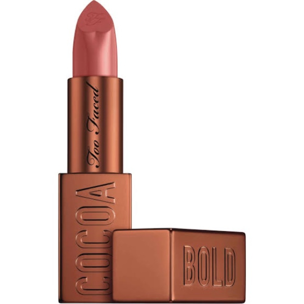 Too faced cocoa bold lipstick in Milkshake